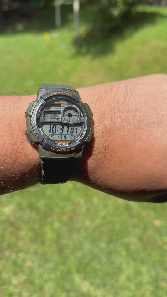 Casio World Time AE-1000W PRE OWNED